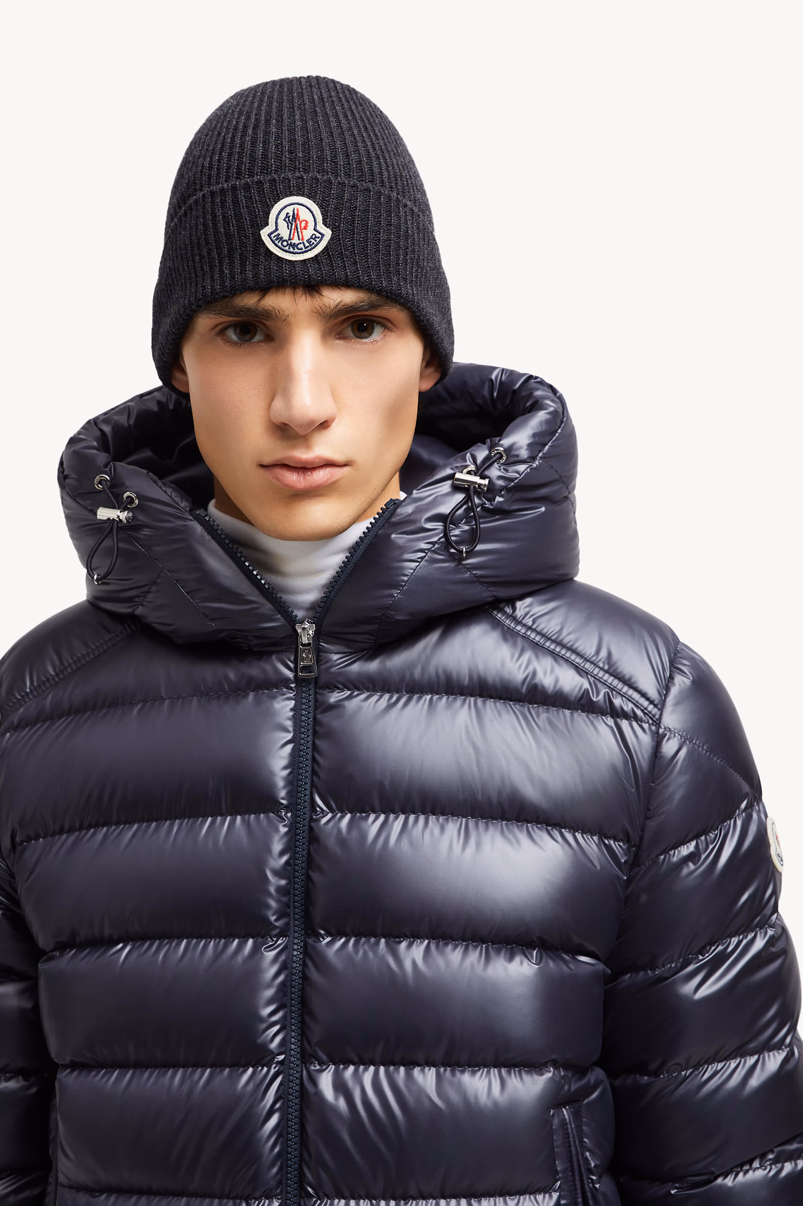 Bonnet en laine Hommes Gris foncé Moncler 2
